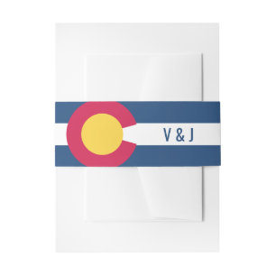 Colorado Couple Invitation Belly Band