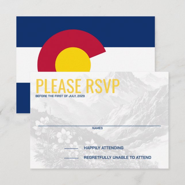 Colorado Couple Response Card (Front/Back)