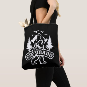 Colorado Day Bigfoot National Park Vintage Hiking Tote Bag