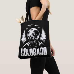 Colorado Day Bigfoot Vintage Hiking Tote Bag