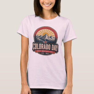 Colorado Day Rocky Mountain State Vintage Outdoor  T-Shirt