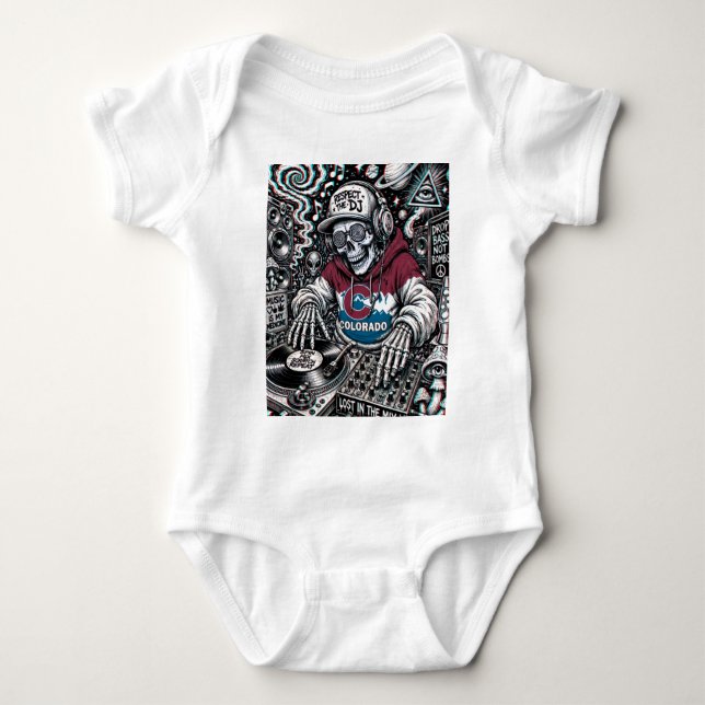 Colorado Dj Baby Jersey Bodysuit (Front)