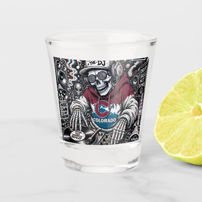 Colorado Dj Shot glass (Front)