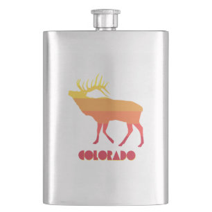 Colorado Elk Hip Flask