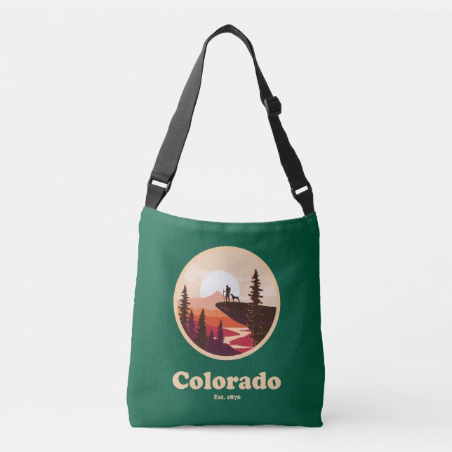 Colorado Est 1876 Cross Body Bag - Green (Front)