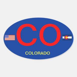 Colorado* Euro-style Oval Bumper Sticker