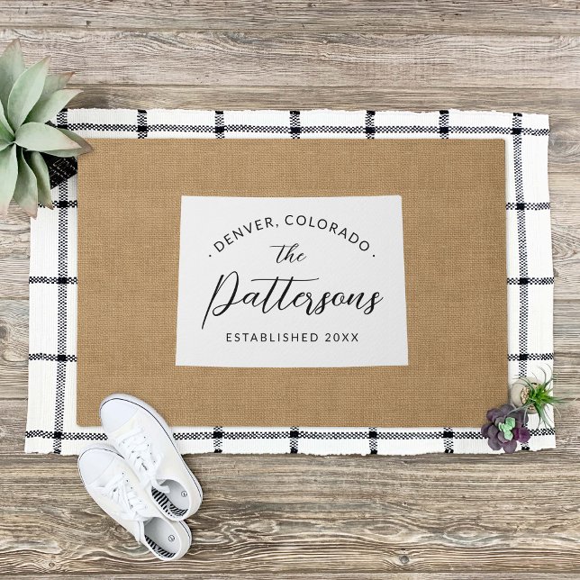 Colorado Family Monogram State Doormat (Creator Uploaded)
