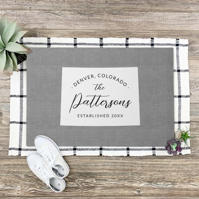 Colorado Family Monogram State Doormat (Creator Uploaded)