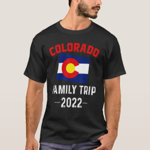 Colorado Family Trip 2022 Denver Flag Souvenir Mat T-Shirt