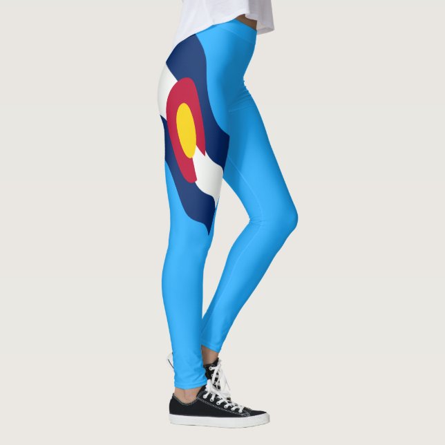 Colorado Flag 45 degree Leggings (Right)