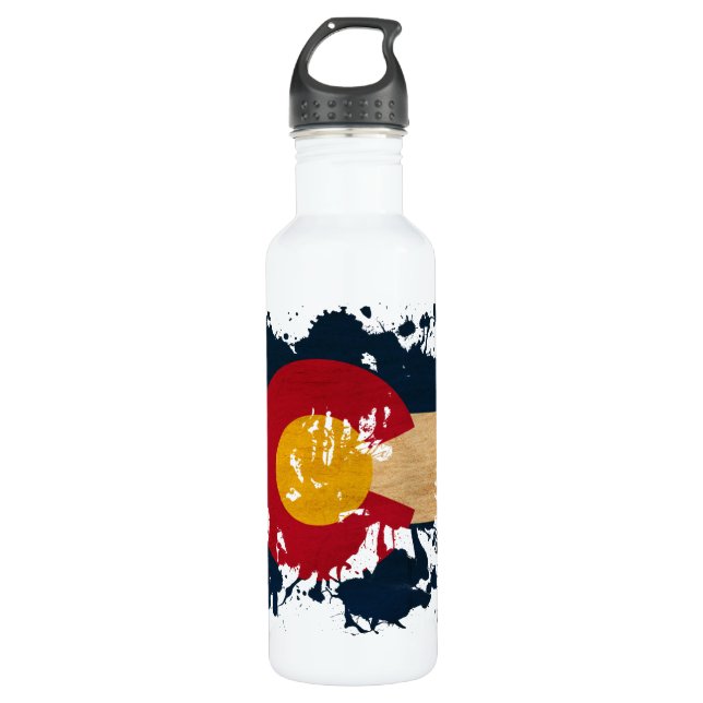 Colorado Flag 710 Ml Water Bottle (Front)