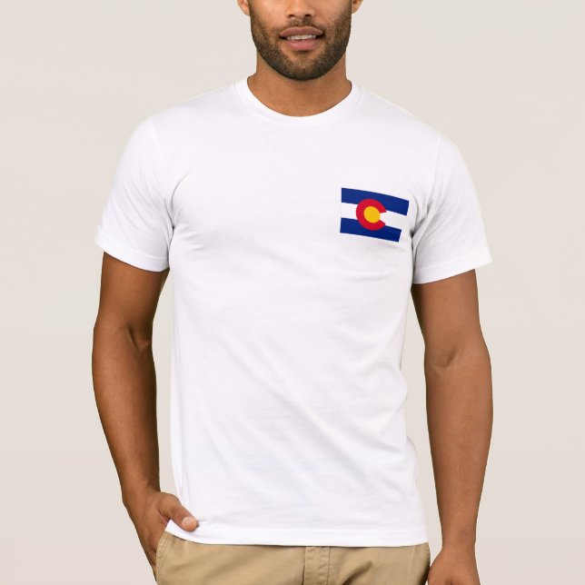 Colorado Flag and Mountains Shirt (Front)