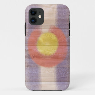 Colorado flag artistic wood grain iphone 5 case