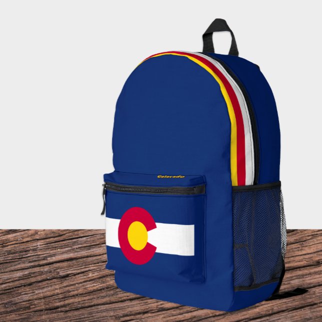 Colorado Flag Backpack, USA, Colorado Bag, Printed Backpack (Colorado Backpack / Patriotic, flag styling)