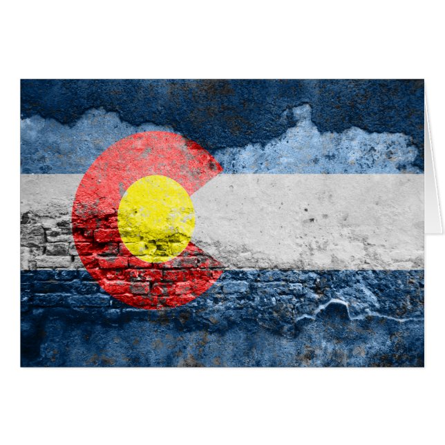 colorado flag brick wall (Front Horizontal)