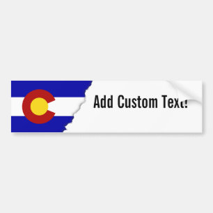 Colorado flag bumper sticker