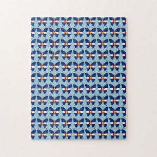 Colorado flag butterfly puzzle