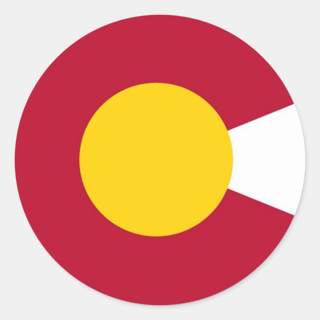 Colorado Flag C Sticker (Front)