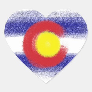 Colorado flag chalk stickers