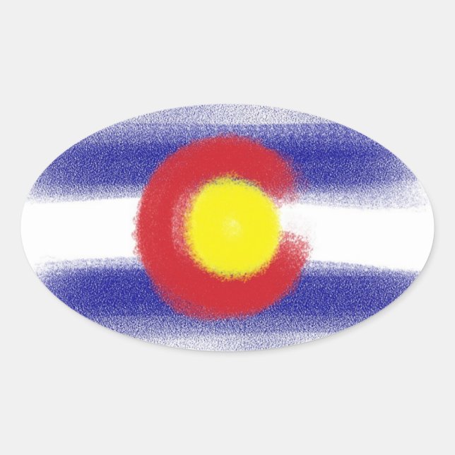 Colorado flag chalk stickers (Front)