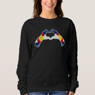Colorado Flag Coloradans Heart 1 Sweatshirt