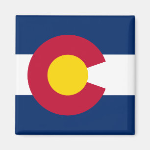Colorado flag & Colorado, USA holiday/sports Magnet