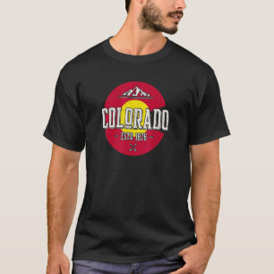 Colorado Flag Colorado Vintage Mountain Design T-Shirt