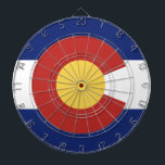 Colorado flag custom dartboard<br><div class="desc">Colorado state flag custom dartboard. Country flag game design for home, bedroom, pub, bar, mancave, office etc. Scandinavian pride dart board. Personalizable with your own text. Cool gift idea for friends, family, co worker, teen kids etc. Coloradoan pride.</div>