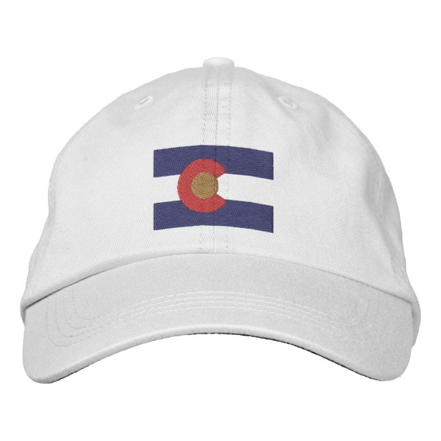 Colorado  Flag Embroidered Hat (Front)
