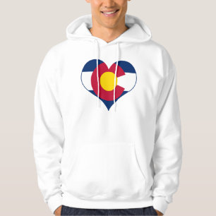 Colorado Flag Heart Hoodie