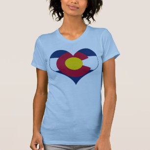 Colorado Flag Heart T-Shirt