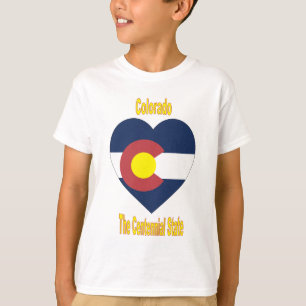 Colorado Flag Heart T-Shirt
