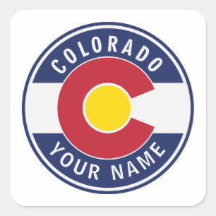 Colorado Flag icon Square Sticker