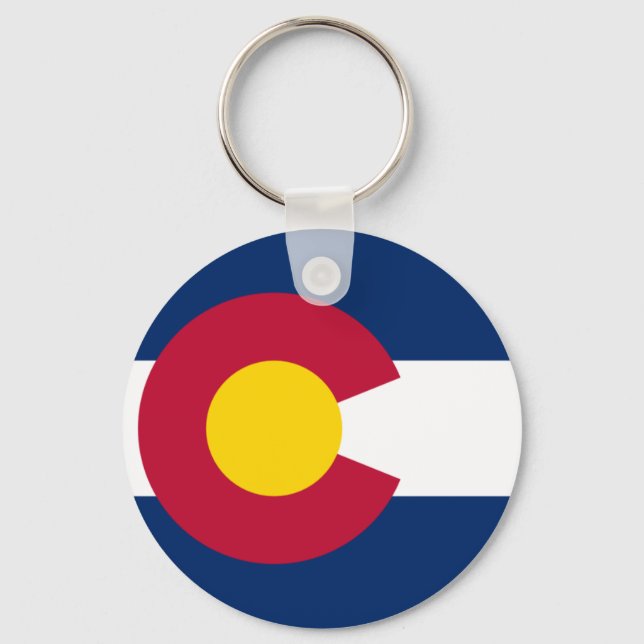 Colorado Flag Key Ring (Front)
