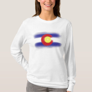 Colorado flag ladies hoodie T-Shirt
