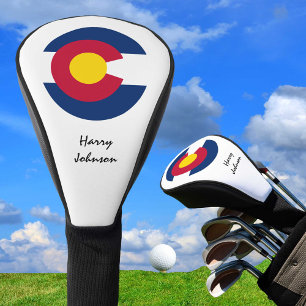 Colorado Flag & Monogrammed Golf Clubs Covers USA