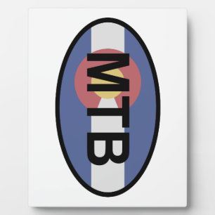 Colorado Flag Mountain Bike Plaque