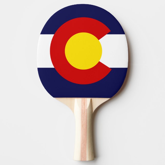 COLORADO FLAG PING PONG PADDLE (Front)