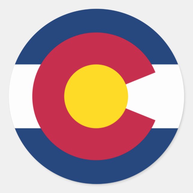 Colorado Flag Rectangular Sticker (Front)