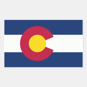 Colorado Flag Rectangular Sticker