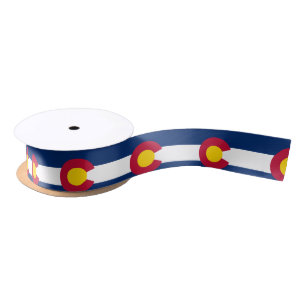 COLORADO FLAG SATIN RIBBON