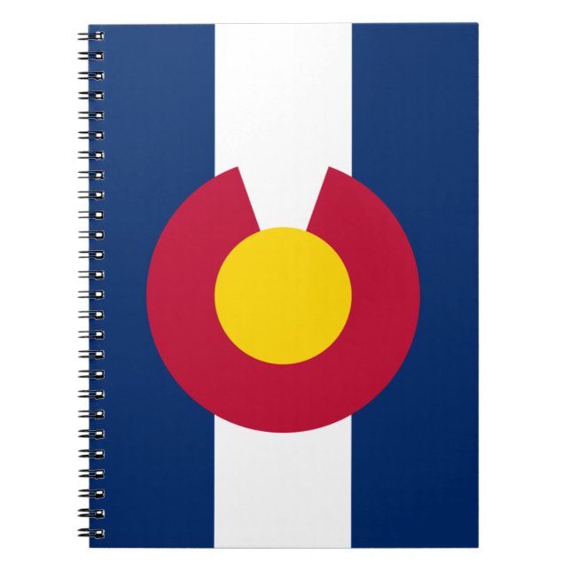 Colorado Flag Spiral Notebook (Front)