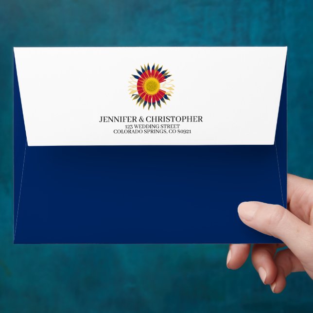 Colorado Flag Sunflower Envelope (Hand)