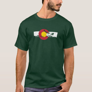 Colorado Flag T-Shirt - Christmas Design - Santa
