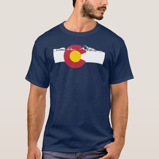 Colorado Flag T-Shirt - Rocky Mountains - Denver (Front)