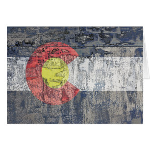 colorado flag textured wall