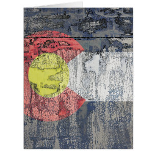 colorado flag textured wall