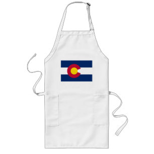 Colorado Flag The Centennial State Long Apron