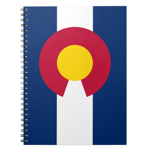 Colorado Flag The Centennial State Notebook (Front)