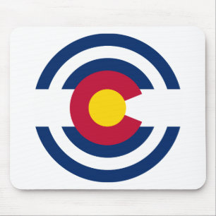 Colorado Flag Theme 00 Mouse Pad
